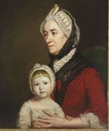 Arabella as a child pictured with her nurse